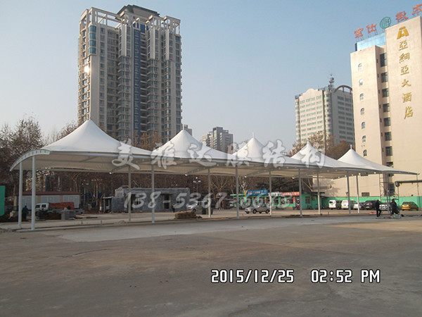 淄博辛店公交公司充电桩膜结构