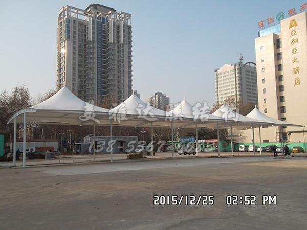 淄博辛店公交公司充电桩膜结构